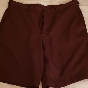 Haggar cool 18 wine color shorts